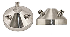 EM-Tec H3/45 45 degrees multi stub holder for 3 x Ø15mm Hitachi stubs, Ø25x14mm, M4